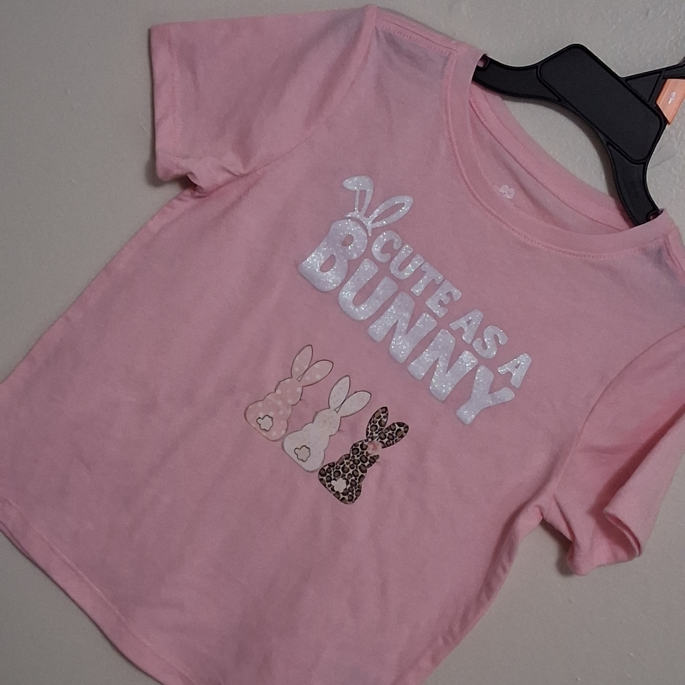 Cute as a Bunny Pink Girls' Tee